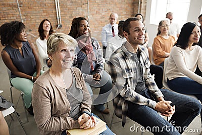 Audience Casual Conference Convention Seminar Concept Stock Photo