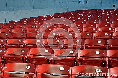 Audience chairs 2 Stock Photo