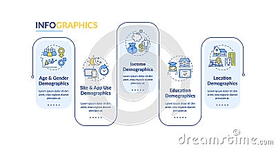 Audience insight vector infographic template Vector Illustration