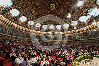 Audience at Madrigal concert Editorial Stock Photo