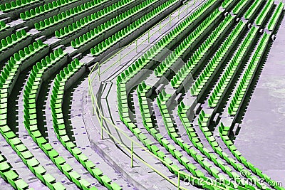 Audience seats Stock Photo