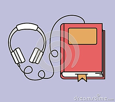 Audio book icon Vector Illustration