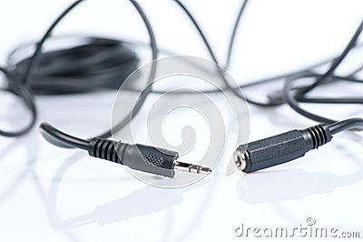 Audio cable Stock Photo