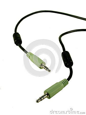 Audio Cable Stock Photo