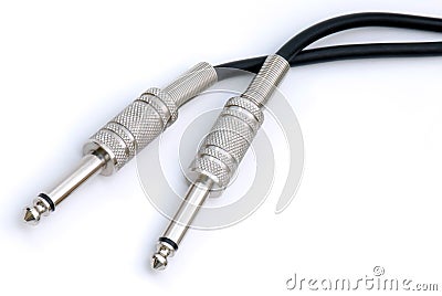 Audio Cables Stock Photo