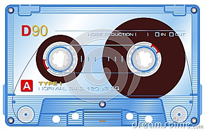 Audio cassette Cartoon Illustration