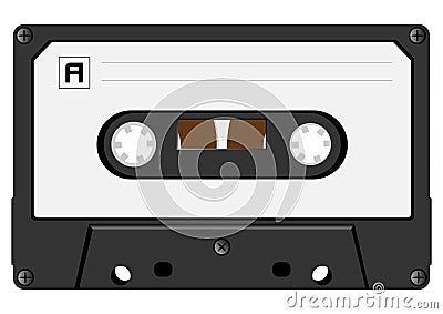 Audio cassette Vector Illustration