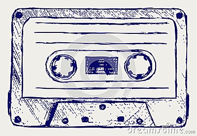 Audio cassette Vector Illustration