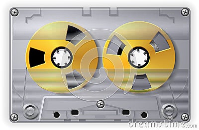 Audio Cassette Vector Illustration