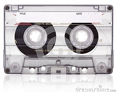 Audio cassette. Stock Photo