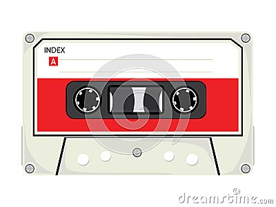 Audio Cassette Tape Vector Illustration