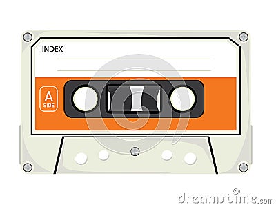 Audio Cassette Tape Vector Illustration