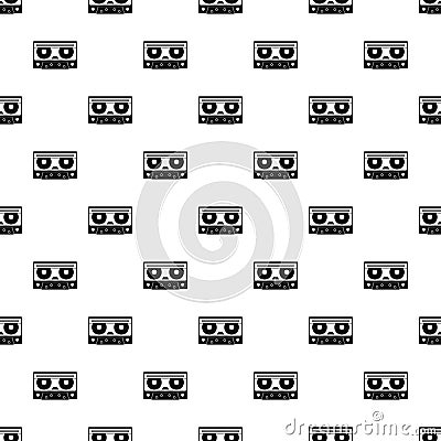 Audio cassette tape pattern vector Vector Illustration