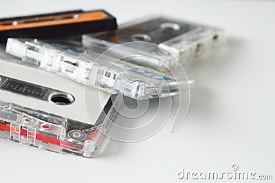 Audio cassettes Stock Photo
