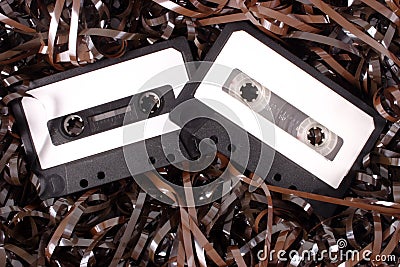 Audio cassettes Stock Photo