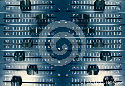 Audio faders pattern Stock Photo