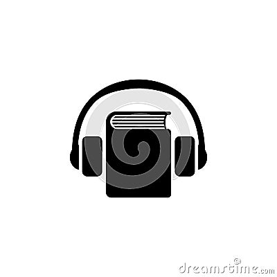 Audio Guide Flat Vector Icon Vector Illustration