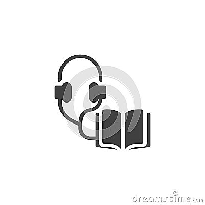 Audio guide vector icon Vector Illustration