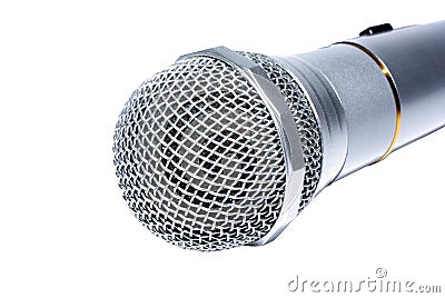 Audio microphone macro Stock Photo