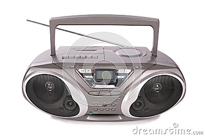 Audio mini-system, radio, player Stock Photo