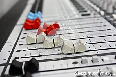 Audio mixer Stock Photo