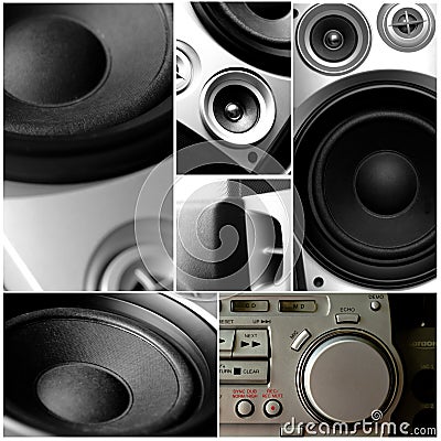 Audio music system Stock Photo