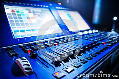 Audio sound mixer Stock Photo