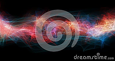 audio soundwave. Colorful music pulse oscillation. Glowing impulse pattern. echo audio wavefrom spectrum. Abstract music waves Stock Photo