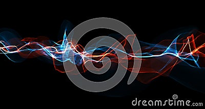 audio soundwave. Colorful music pulse oscillation. Glowing impulse pattern. echo audio wavefrom spectrum. Abstract music waves Stock Photo