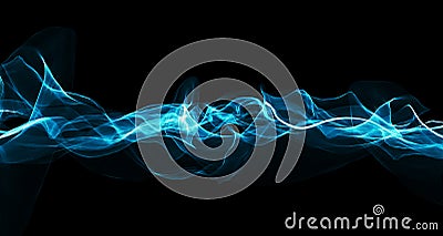 audio soundwave. Colorful music pulse oscillation. Glowing impulse pattern. echo audio wavefrom spectrum. Abstract music waves Stock Photo