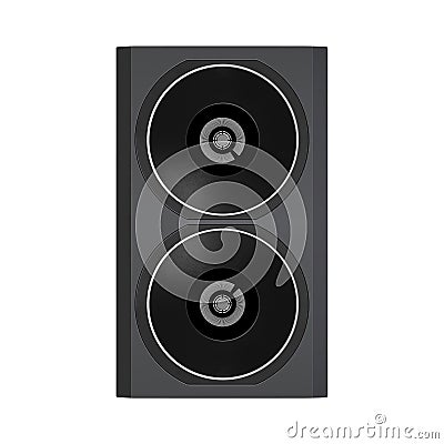 Audio speaker isolated Stock Photo