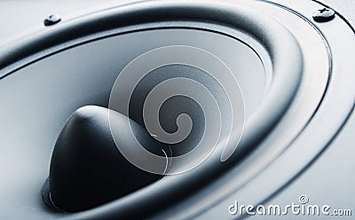 Audio speaker. The musical equipment Stock Photo