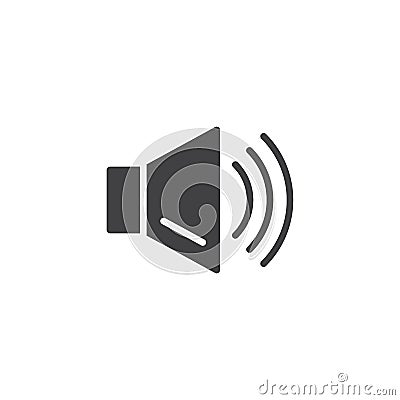 Audio speaker vector icon Vector Illustration