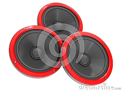 Audio speakers Cartoon Illustration