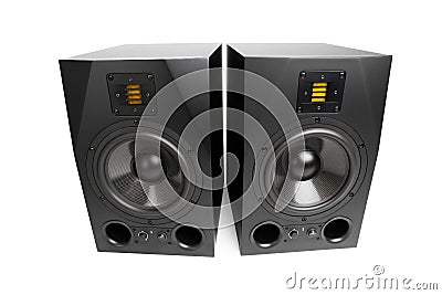 Audio speakers Stock Photo