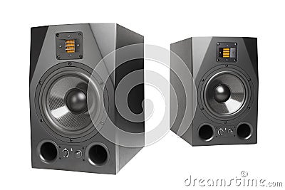 Audio speakers Stock Photo