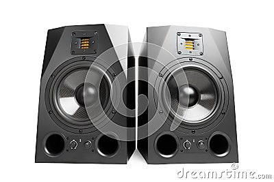 Audio speakers Stock Photo