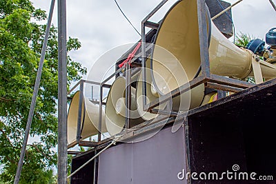 Audio speakers Stock Photo