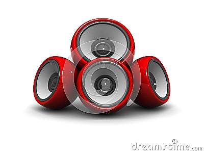 Audio system Cartoon Illustration