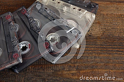 Audio tapes Stock Photo