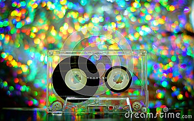 Audio tapes for tape recorder Stock Photo