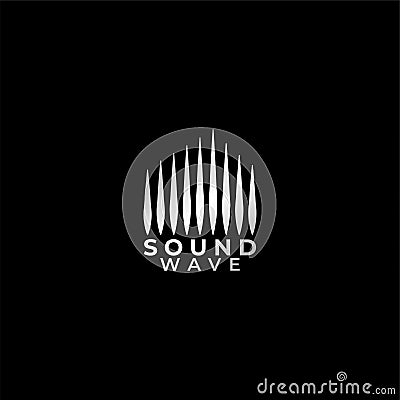 Audio Wave Spectrum Visual Logo, Sharp Spectrum Bar Design Vector,Audio Logo Template Vector Illustration