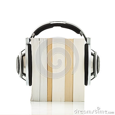 Audiobook concept - listen to your books in HD quality Stock Photo