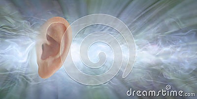 Audiology - if you could see what sound looks like Stock Photo