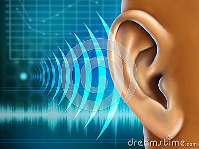 Audiometry Cartoon Illustration