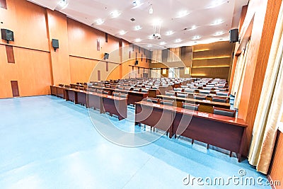 Audiovisual room 4-Theatre-large meeting room Stock Photo