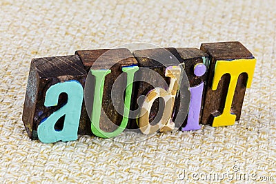 Audit auditor business cpa accounting finance financial tax review Stock Photo