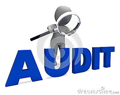 Audit Character Means Validation Auditor Stock Photo