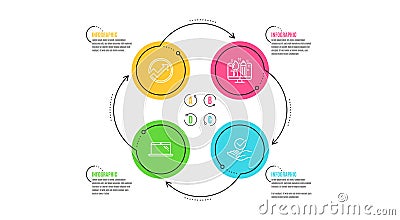 Audit, Creative design and Laptop icons set. Approved sign. Arrow graph, Designer, Computer. Verified symbol. Vector Vector Illustration