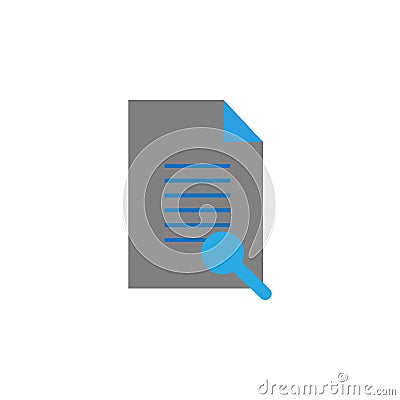 Audit and document icon. Element of user interface icon for mobile concept and web apps. Detailed Audit and document icon can be Stock Photo